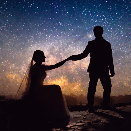Hochzeitspaar-sterne